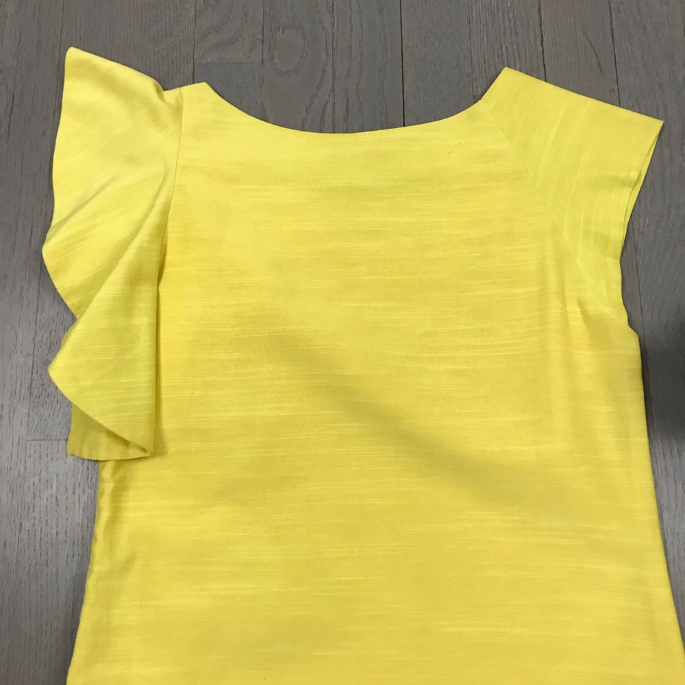 Very J Yellow Ruffle One-Shoulder Mini Dress - Picture 8 of 10